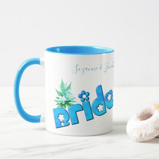 Braut Süße Personalisierte Hochzeit Tasse (Mit Donut)