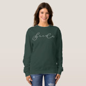 Braut Süße Schrift Junggesellinnenabschied/Hochzei Sweatshirt (Vorne ganz)