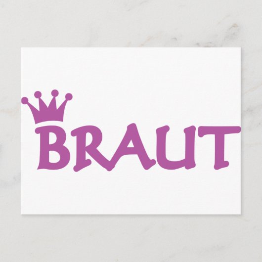 Braut-Symbol Postkarte (Vorderseite)