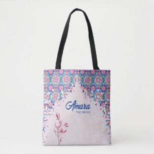 Braut-Tasche   Farbenfroher Mosaikbogen Tasche