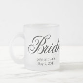 Braut-Tasse Mattglastasse (Links)