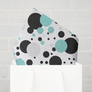 Braut Teal Blau Punkte Brautparty-Party Seidenpapier