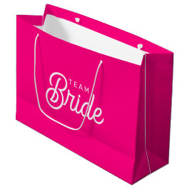 Braut-Team Hot Pink Geschenktasche Große Geschenktüte