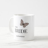 Braut-Team Individuelles Hochzeitsdesign Kaffeetasse (Vorderseite Links)