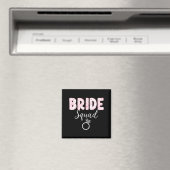 Braut-Team Junggesellinnenabschied Coquette Bow Magnet (In Situ (Geschirrspüler))