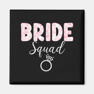 Braut-Team Junggesellinnenabschied Coquette Bow Magnet