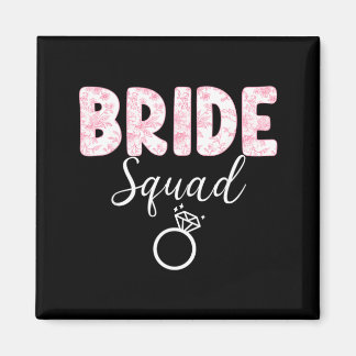Braut-Team Junggesellinnenabschied Coquette Bow Magnet