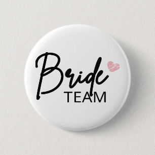 Braut Team, Junggesellinnenabschied Geschenk, Jung Button