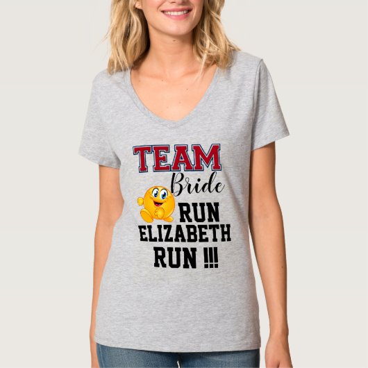 Braut-Team T-Shirt (Vorderseite)