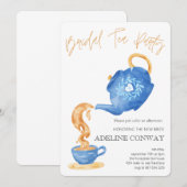 Braut-Teefeier Einladung (Vorne/Hinten)