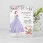 Braut-Teefest Einladung (Stehend Vorderseite)