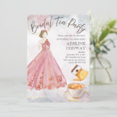 Braut-Teefest Einladung (Stehend Vorderseite)