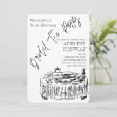 Braut-Teeparty-Feier Einladung (Stehend Vorderseite)