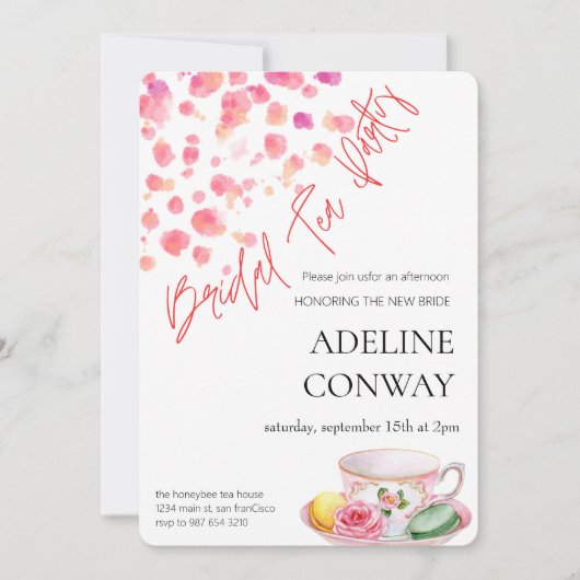 Braut-Teilhabefest Einladung (Vorderseite)