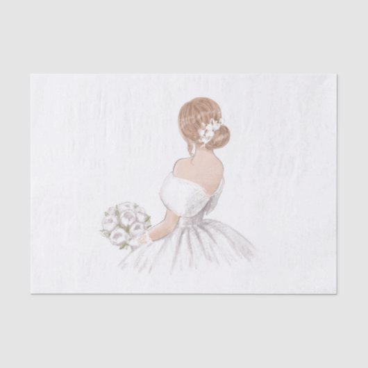 Braut-Tissue-Papier Seidenpapier (Vorderseite)