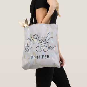 Braut-to-be-Elegant-Opal-Marmor-Edelstein Tasche