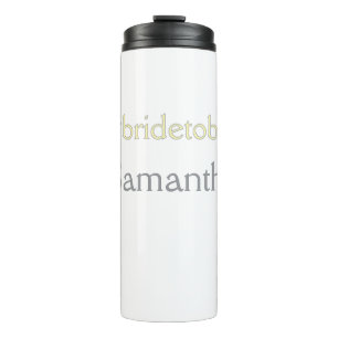 Braut-to-be-Hashtag-Junggesellinnenabschied Brauts Thermosbecher