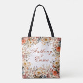 Braut-to-be-Wedding wunderschöner Blumenstrauß Tasche (Rückseite)