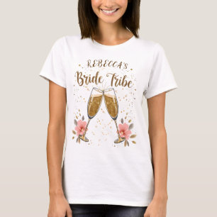 Braut Tribe anpassbares T-Shirt für die Hochzeitsg