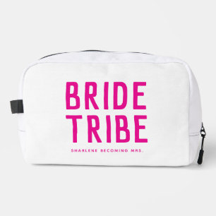 Braut Tribe Brautjungfer Geschenk Modern Chic Rosa Waschbeutel