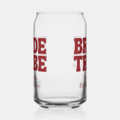 Braut Tribe Burgunder Junggesellinnenabschied Dosenglas (Links)