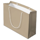 Braut Tribe Champagner Beige Hochzeit Große Geschenktüte (Rückseite Schrägansicht)