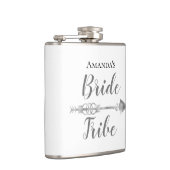 Braut Tribe Chic Boho Personalisiert Flachmann (Rechts)