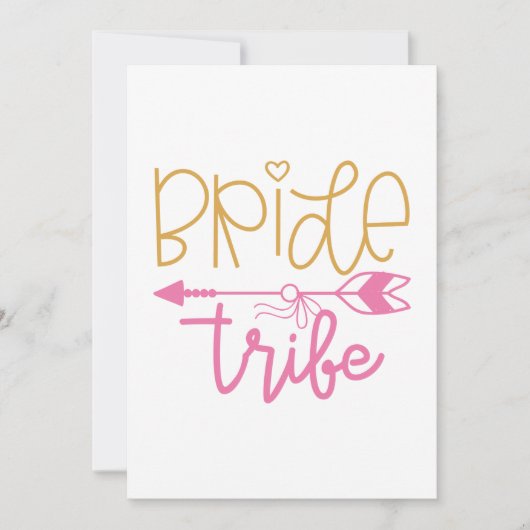 Braut Tribe Dankeskarte (Vorderseite)