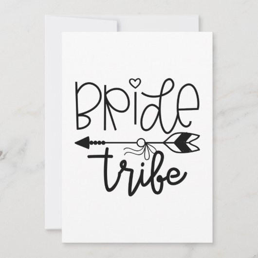 Braut Tribe Dankeskarte (Vorderseite)