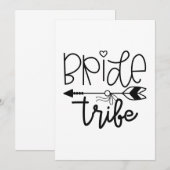 Braut Tribe Dankeskarte (Vorne/Hinten)