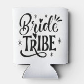Braut Tribe Glitzerschrift Dosenkühler (Rückseite)