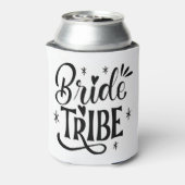 Braut Tribe Glitzerschrift Dosenkühler (Kanne Rückseite)