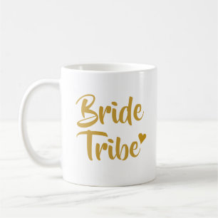 Braut Tribe Gold Liebe Herz Junggesellinnenabschie Kaffeetasse