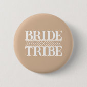 Braut Tribe im stilisierten Beigeton Button (Vorderseite)