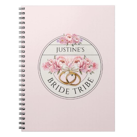 Braut Tribe individuelle Blumen Notizblock (Vorderseite)