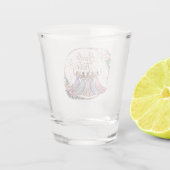 Braut Tribe Individueller Name Junggesellinnenabsc Schnapsglas (Rückseite)