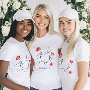 Braut Tribe Küsst die Miss auf Wiedersehen  T-Shirt