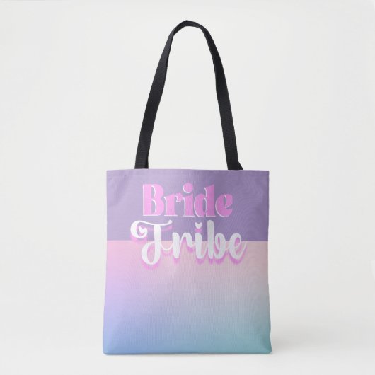 Braut Tribe Lila Tote Tasche (Vorderseite)