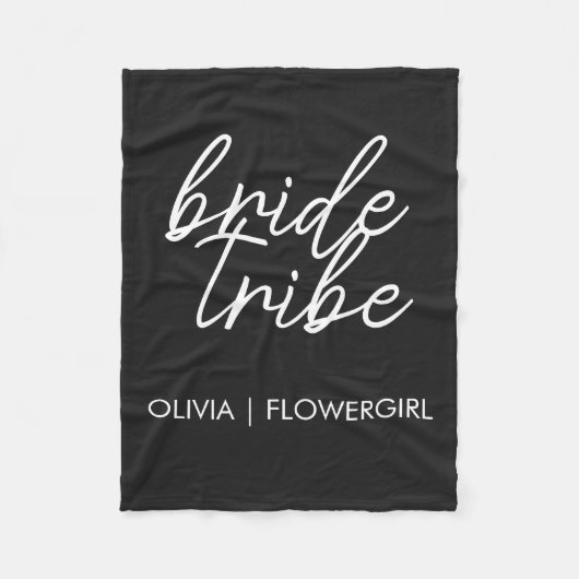 Braut Tribe | Moderne Blumenmädchen Fleecedecke (Vorderseite)