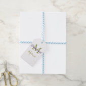 Braut Tribe Monogram Junggesellinnenabschied einfa Geschenkanhänger (Mit Garn)