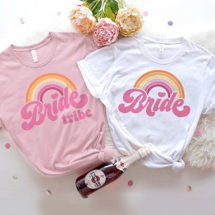 Braut Tribe T-Shirt Junggesellinnenabschied Retro