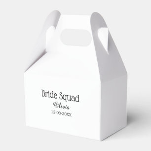 Braut-Truppe Brautjungfer Name Junggesellinnenabsc Geschenkschachtel