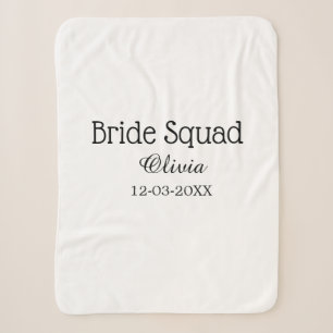 Braut-Truppe Brautjungfer Name Junggesellinnenabsc Sherpadecke