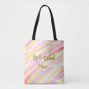 Braut-Truppe golden pastellrosa farbenfroh glänzen Tasche