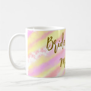 Braut-Truppe goldenes Pastell rosa farbenfroher Gl Kaffeetasse
