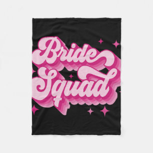 Braut-Truppe Retro-Hochzeit Brautparty Junggeselli Fleecedecke