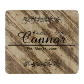 Braut-u. Bräutigam-Hochzeit auf Text des Schneidebrett (Vorderseite)