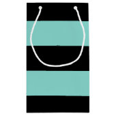 BRAUT u. Co aquamarine blaue und schwarze Kleine Geschenktüte (Rückseite)