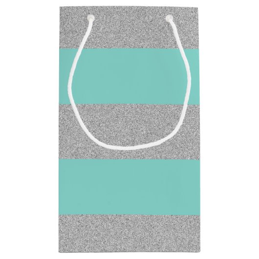 BRAUT u. Co blaue und silberne Kleine Geschenktüte (Rückseite)