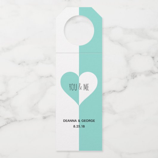 BRAUT u. Co Sie u. ich Flaschenanhänger (Vorderseite)